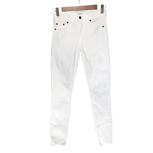 Pistola White Skinny Slim Frayed Hem Stretch Jeans style P6730FtN-APN